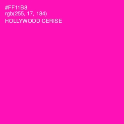 #FF11B8 - Hollywood Cerise Color Image